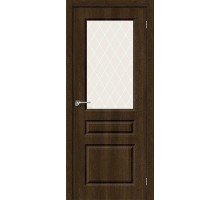 Дверь Браво Скинни-15 Dark Barnwood White Сrystal