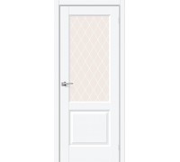 Дверь Браво Неоклассик-33 White Silk White Сrystal