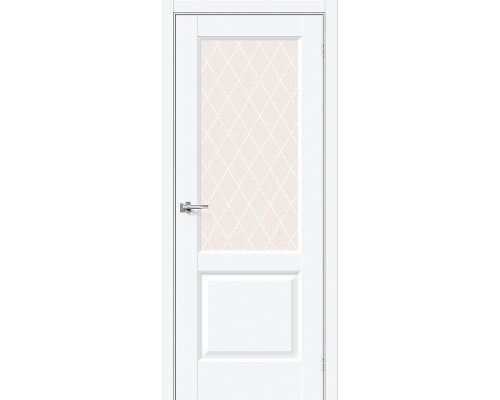 Дверь Браво Неоклассик-33 White Silk White Сrystal