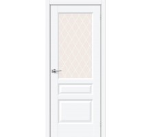 Дверь Браво Неоклассик-35 White Silk White Сrystal