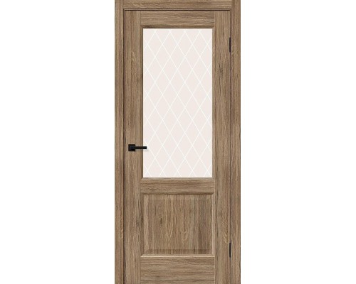 Дверь Браво Неоклассик-33 Original Oak White Сrystal