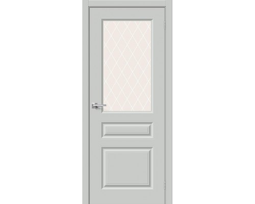 Дверь Браво Скинни-15.1 Grace White Сrystal