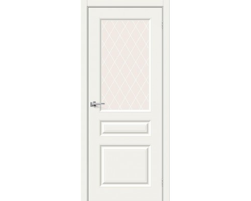 Дверь Браво Скинни-15.1 Whitey White Сrystal