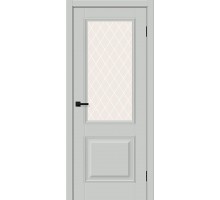 Дверь Браво Классик-13 Grey Silk White Сrystal elPORTA