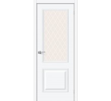 Дверь Браво Классик-13 White Silk White Сrystal elPORTA