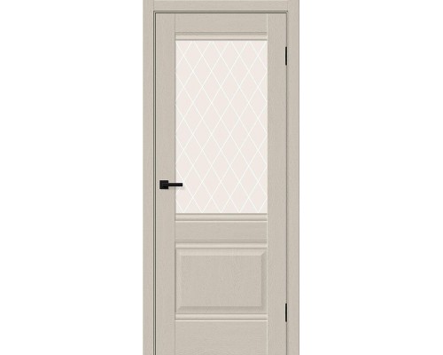 Дверь Браво Прима-3 Cream Silkwood White Сrystal Дверь Браво Прима-3 Cream Silkwood White Сrystal