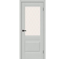 Дверь Браво Прима-3 Grey Silkwood White Сrystal