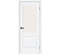 Дверь Браво Прима-3 White Silkwood White Сrystal