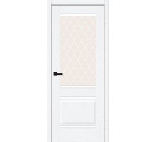 Дверь Браво Прима-3 White Silkwood White Сrystal