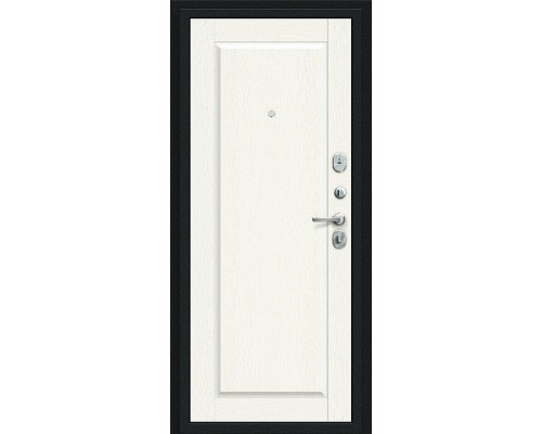 Дверь входная Bravo R Сьют Kale Букле черное/White Wood