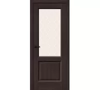 Дверь Браво Неоклассик-33 Wenge Melinga White Сrystal