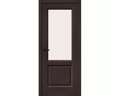 Дверь Браво Неоклассик-33 Wenge Melinga White Сrystal