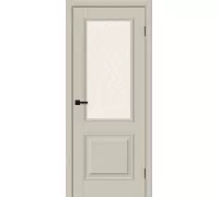 Дверь Браво Классик-13 Cream Silk White Сrystal elPORTA