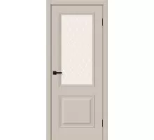 Дверь Браво Классик-13 Cream Silk White Сrystal elPORTA