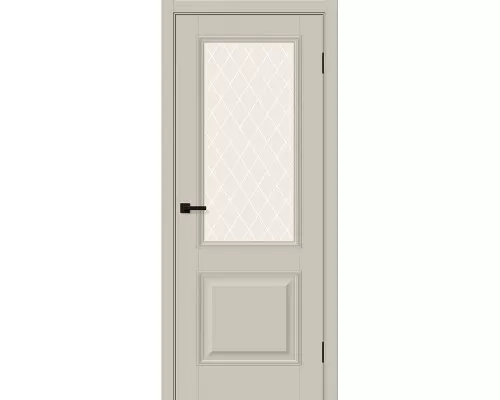 Дверь Браво Классик-13 Cream Silk White Сrystal elPORTA Дверь Браво Классик-13 Cream Silk White Сrystal elPORTA