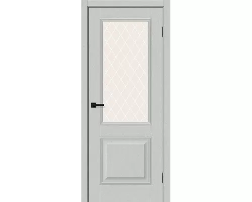 Дверь Браво Классик-13 Grey Silkwood White Сrystal elPORTA Дверь Браво Классик-13 Grey Silkwood White Сrystal elPORTA
