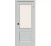 Дверь Браво Прима-3 Grey Silk White Сrystal