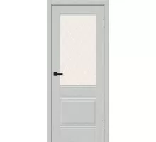 Дверь Браво Прима-3 Grey Silkwood White Сrystal