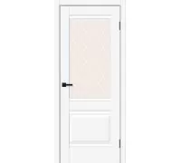 Дверь Браво Прима-3 White Silk White Сrystal