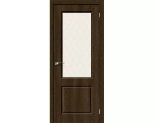 Дверь Браво Скинни-13 Dark Barnwood White Сrystal Дверь Браво Скинни-13 Dark Barnwood White Сrystal