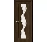 Дверь Браво Вираж-2 Dark Barnwood Art Glass