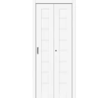 Дверь Браво складная Браво-20 White Silk