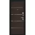 Дверь входная Bravo R Лайн Букле черное/Wenge Veralinga